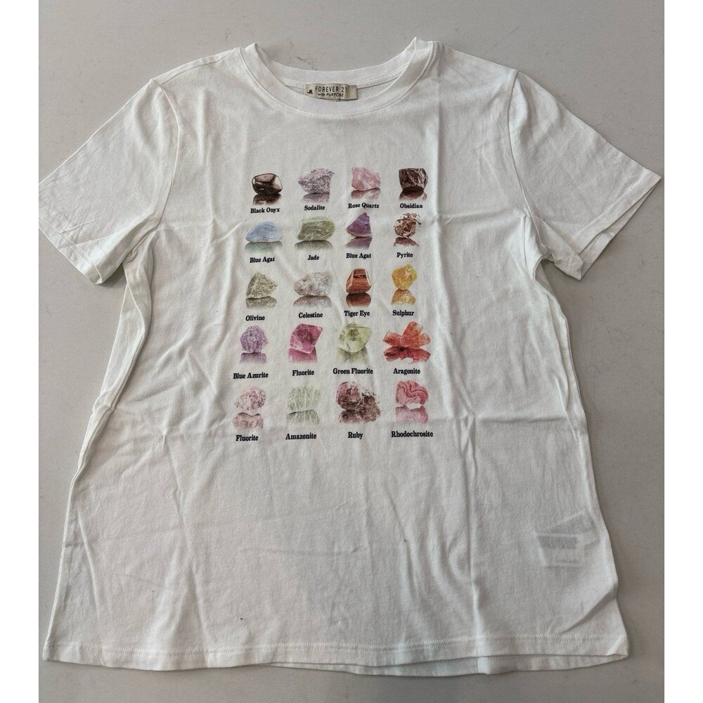 Women’s Crystals T-Shirt size Small- White